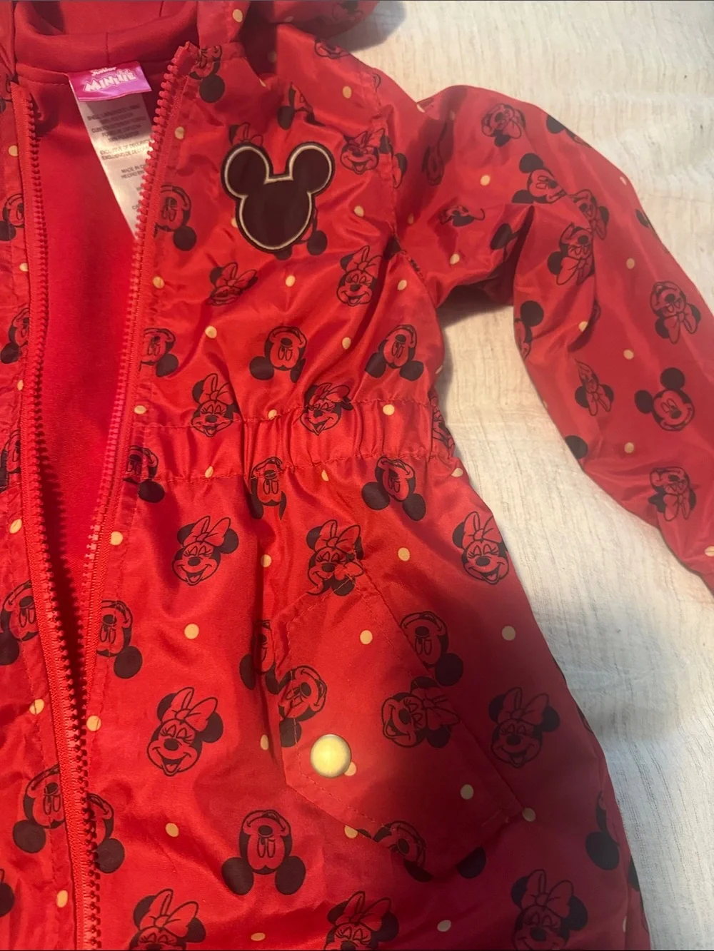 Disney Toddler Red Jacket with Hood (3T)